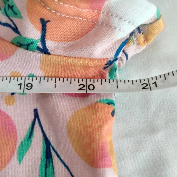 Cuddl Duds Women L Top Pink Mult color Peach Graphic Print NEW - Picture 4 of 11